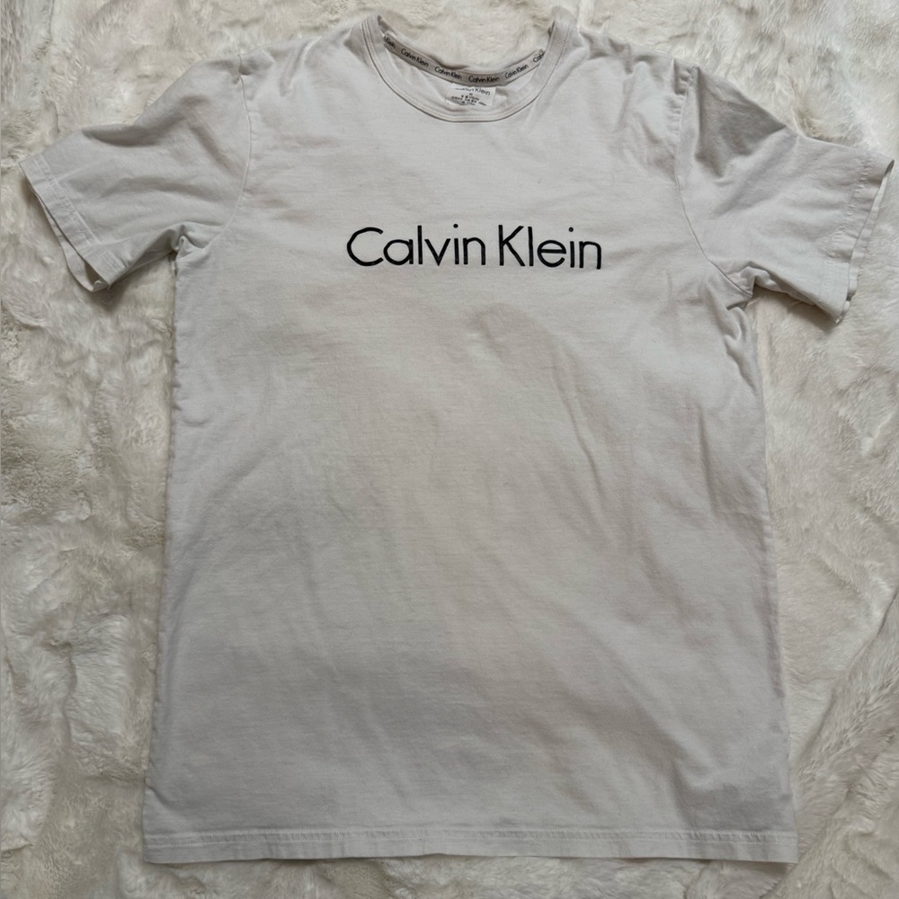 Calvin Klein White Short Sleeve Tee